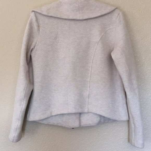 EUC Oatmeal Quilted Ryder Soft Moto Jacket Style #913 - Picture 5 of 6